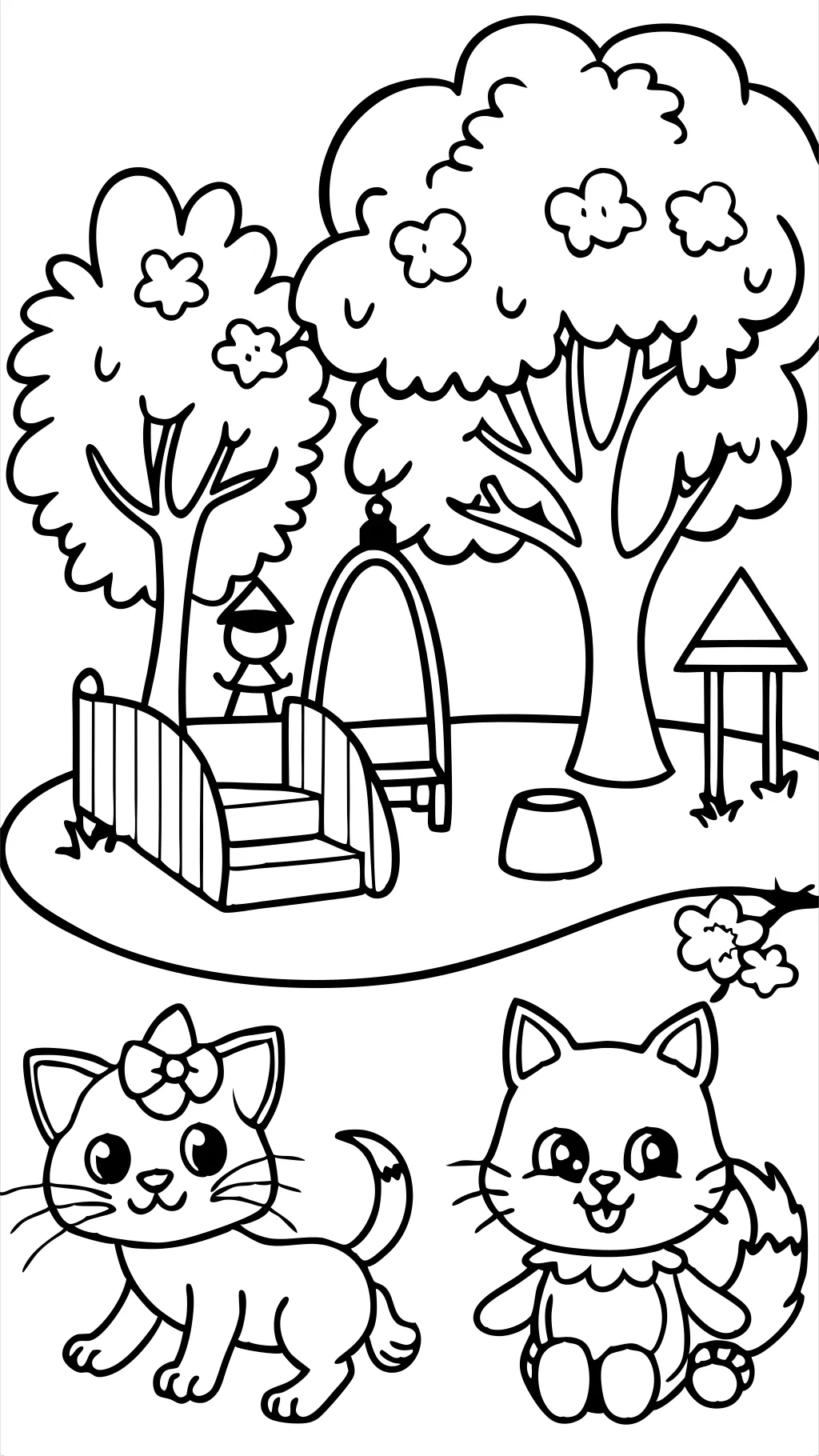 coloring page kindergarten